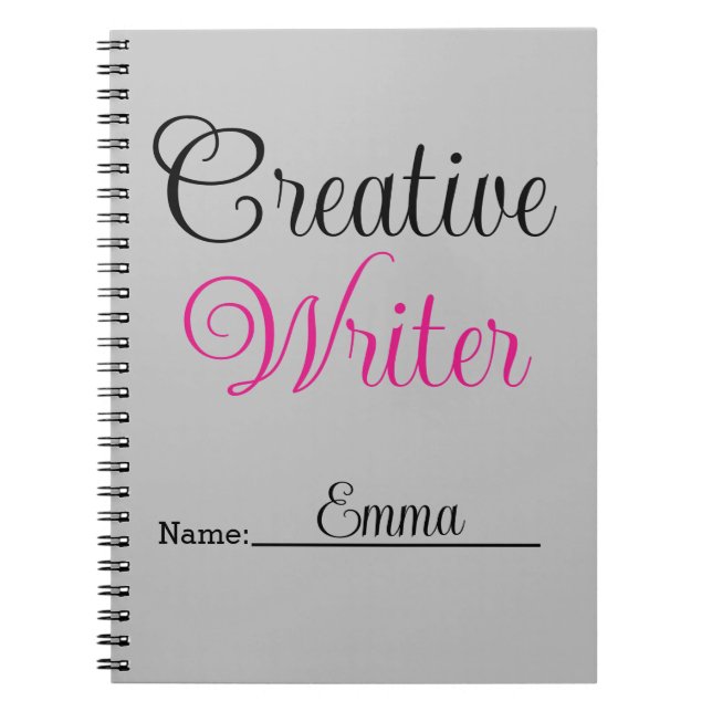 Caderno Espiral Creative Writer Pastel Pink (Frente)