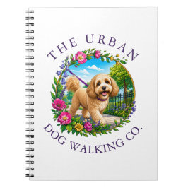 Caderno Espiral Creche para passeios de cães Cockapoo