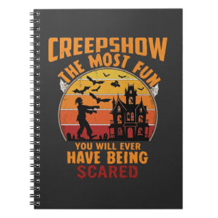 Caderno Espiral Creepshow Halloween Zumbi Casa Assombrada Pôr do S