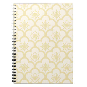 Caderno Espiral Creme de Sakura Suave - Neutro
