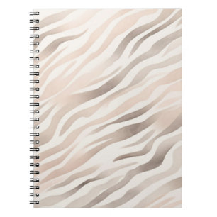 Caderno Espiral Creme-Zebra, cor-de-rosa