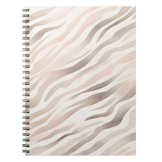 Caderno Espiral Creme-Zebra, cor-de-rosa (Frente)