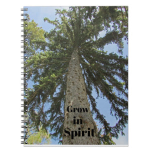 Caderno Espiral Cresça em Espírito Natureza Reflexão & Fé Inspirad