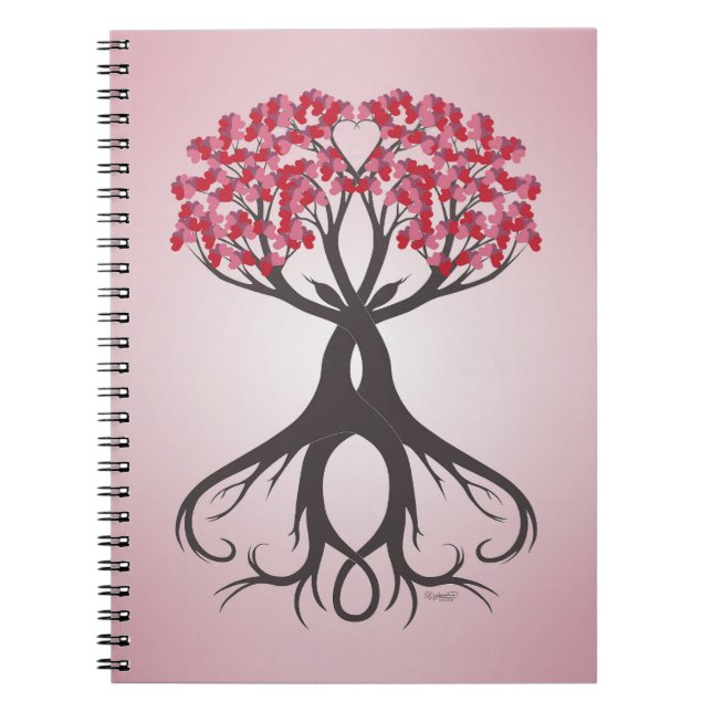 Caderno Espiral Crescendo junto com o notebook Love (Frente)