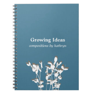 Caderno Espiral Crescendo planta moderna notas ideias diário
