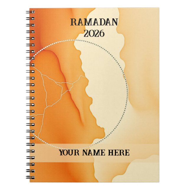 Caderno Espiral Crescente Boho Moderno (Frente)