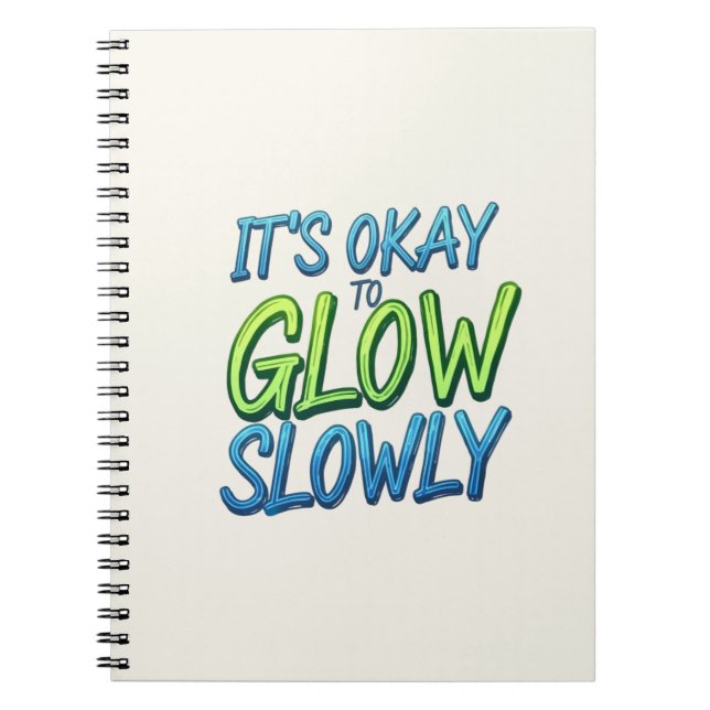 Caderno Espiral Crescimento ao seu próprio ritmo (Frente)