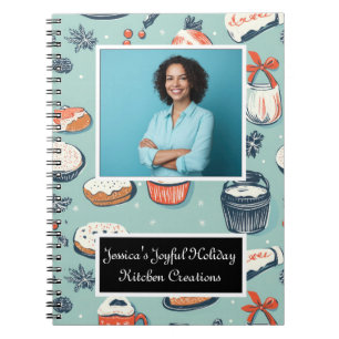 Caderno Espiral Criação de Cozinha Feriada Feliz: Uma Personalizad
