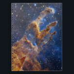 Caderno Espiral criação de pilares Webb Space Telescope Science na<br><div class="desc">criação de pilares Webb Space Telescope ciência nasa universo galáxia astronomia</div>