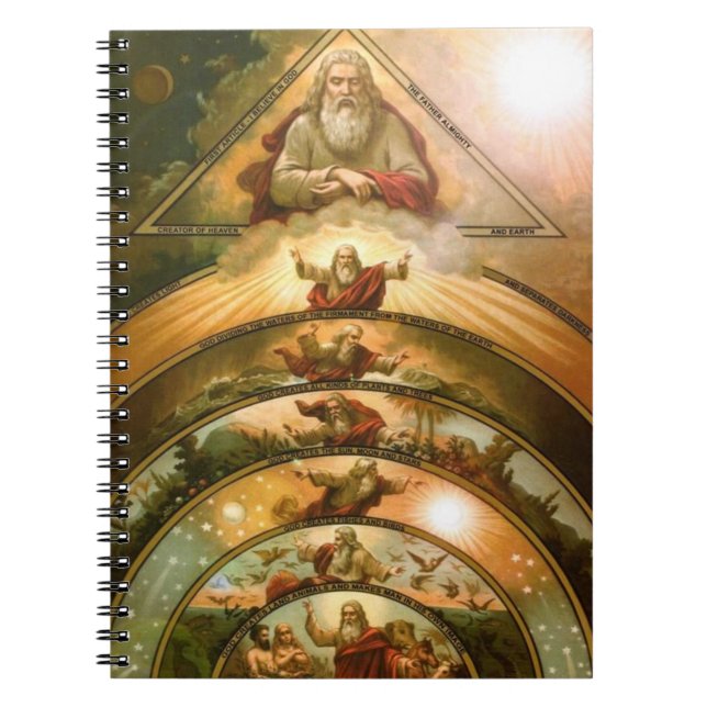 Caderno Espiral Criação Religiosa da Arte Católica Mundial (Frente)