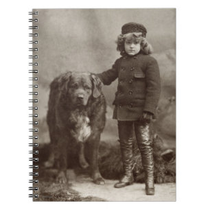 Caderno Espiral Criança com cão, C1885