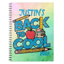 Caderno Espiral Criança Fofa de Volta às Aulas 