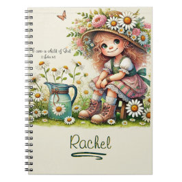 Caderno Espiral Criança Personalizada da Margarida de Deus