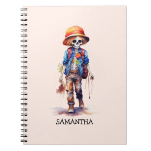 Caderno Espiral Criança Zumbi Fofa e Assustadora – Macabro Adoráve