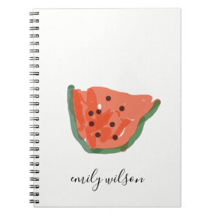 Caderno Espiral Crianças Modernas Professoras Desenham Fruta De Me