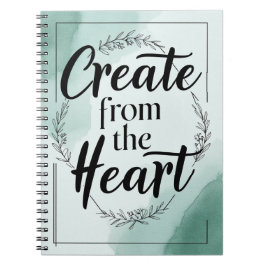 Caderno Espiral Criar a partir do coração opção 3