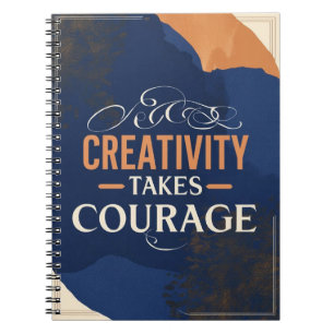 Caderno Espiral Criatividade Requer Coragem