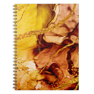Caderno Espiral Criatividade única. Arte &Dourada. Inspirado pelo