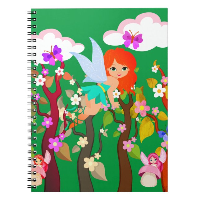 Caderno Espiral criaturas florestais (Frente)