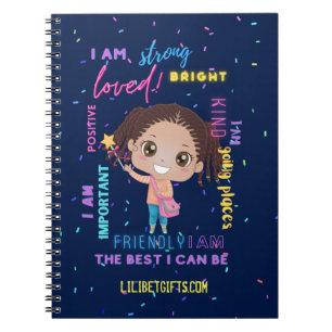 Caderno Espiral Crie o seu, eu sou - afirmações positivas para a