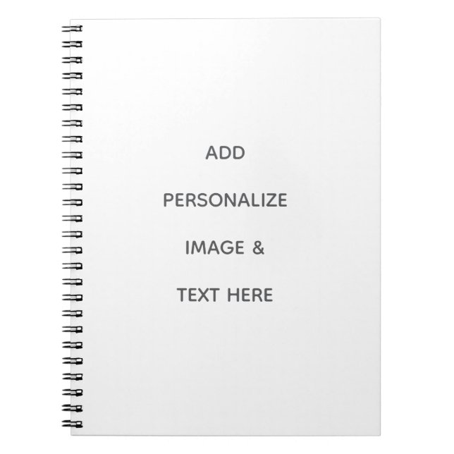 Caderno Espiral Crie o seu próprio branco  (Frente)
