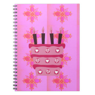 Caderno Espiral Crie seu próprio aniversário feliz e abençoado