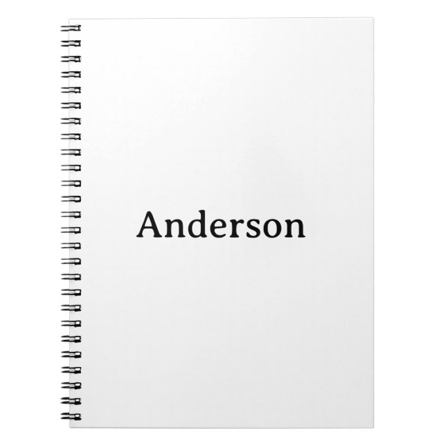 Caderno Espiral Crie seu próprio clássico de 6,5" x 8,75" (Frente)