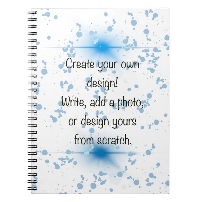 Caderno Espiral Crie Seu Próprio Design Personalizado Foto & Texto (Frente)