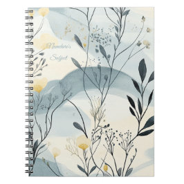 Caderno Espiral Crie Seu Próprio Floral Minimilista de Summer Hill