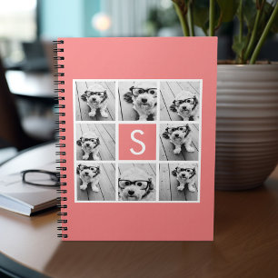 Caderno Espiral Crie seu próprio Monograma Personalizado de Colag