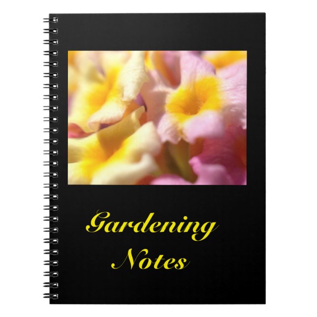 Caderno Espiral Crie seu próprio notebook de jardinagem (Frente)