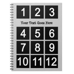 Caderno Espiral Crie seu próprio notebook de texto do Instagram