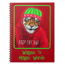Caderno Espiral Crie seu próprio notebook Magic Tiger