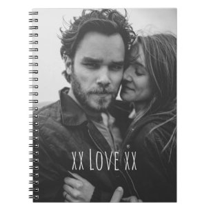 Caderno Espiral Crie seu próprio texto personalizado de amor com f