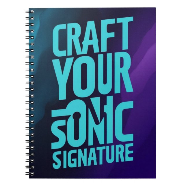 Caderno Espiral Crie Sua Assinatura Sonora (Frente)