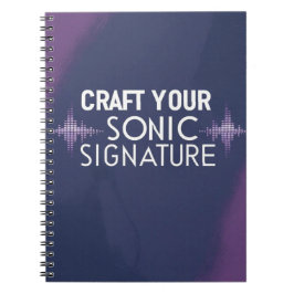 Caderno Espiral Crie Sua Assinatura Sonora opção 2