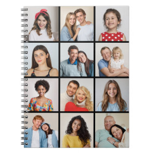 Caderno Espiral Crie Sua Própria Colagem De Fotos 12