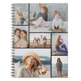 Caderno Espiral Crie sua própria colagem de fotos 7