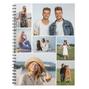 Caderno Espiral Crie sua própria colagem de fotos 7