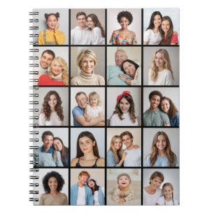 Caderno Espiral Crie Sua Própria Espiral de Colagem de 20 Fotos