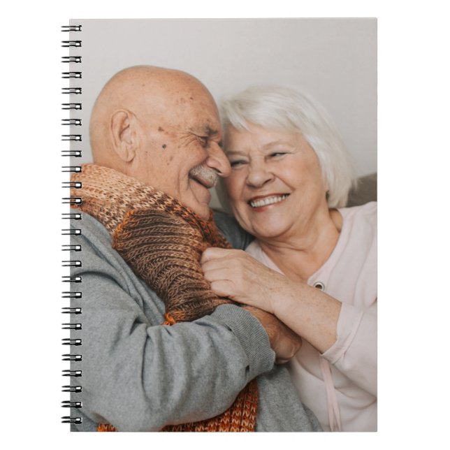 Caderno Espiral Crie sua própria foto personalizada (Frente)