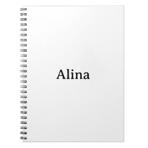 Caderno Espiral Crie sua própria marca simples 6,5" x 8,75" clássi