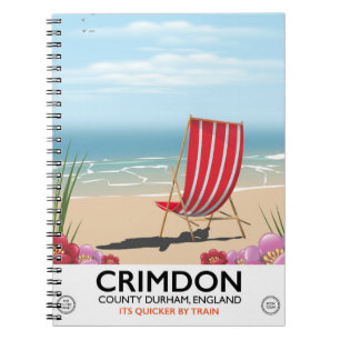 Caderno Espiral Crimdon, condado Durham, Inglaterra