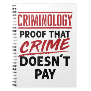 Caderno Espiral Criminologia Prova de que Crime Não Paga