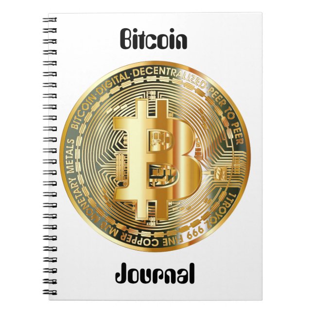 Caderno Espiral Criptomoeda de Bitmoeda (Frente)
