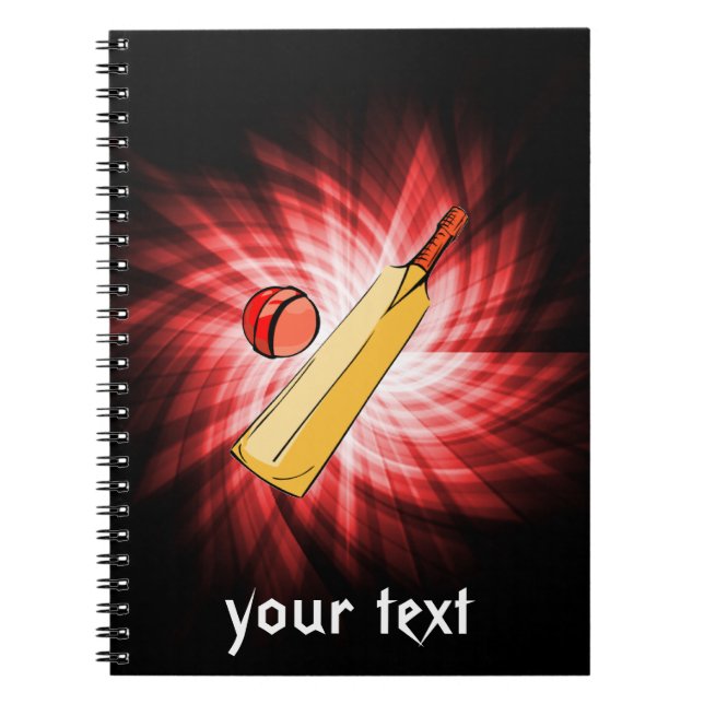 Caderno Espiral Críquete; vermelho (Frente)