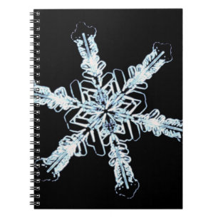 Caderno Espiral Cristal estelar da neve