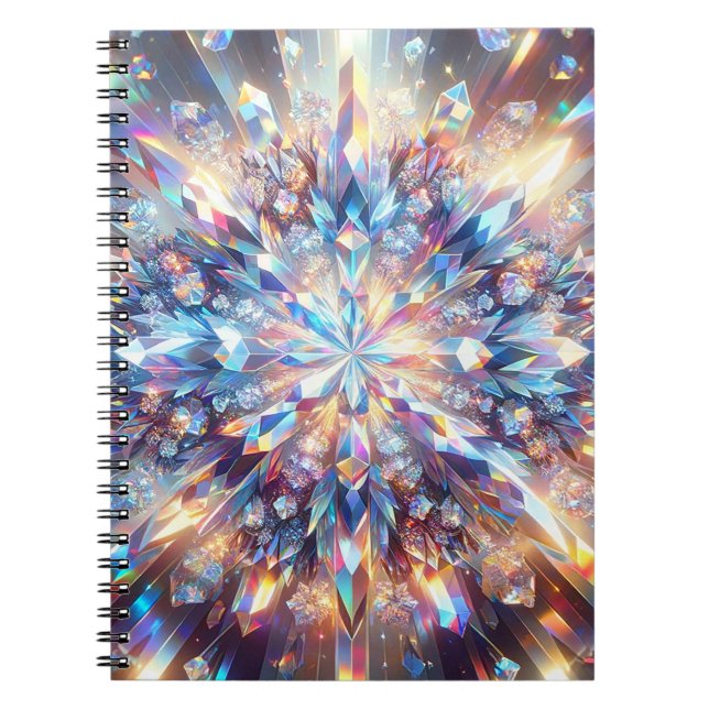 Caderno Espiral Cristal Holográfico Bold e Bright (Frente)