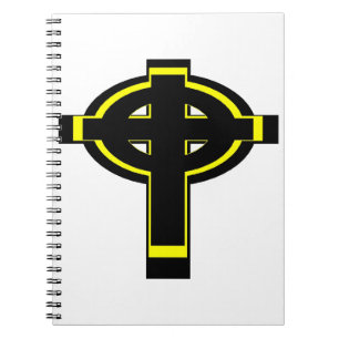 Caderno Espiral Cristão Cruz Celta