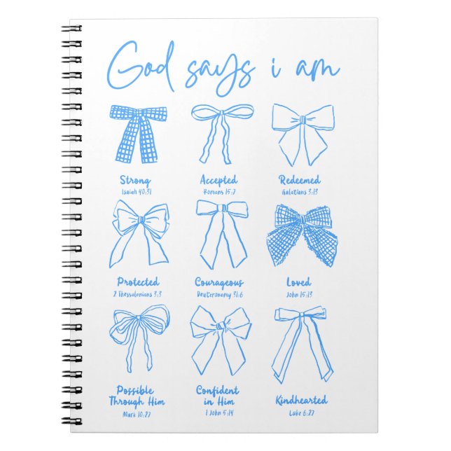 Caderno Espiral Cristian Coquette Deus Diz Que Eu Sou (Frente)